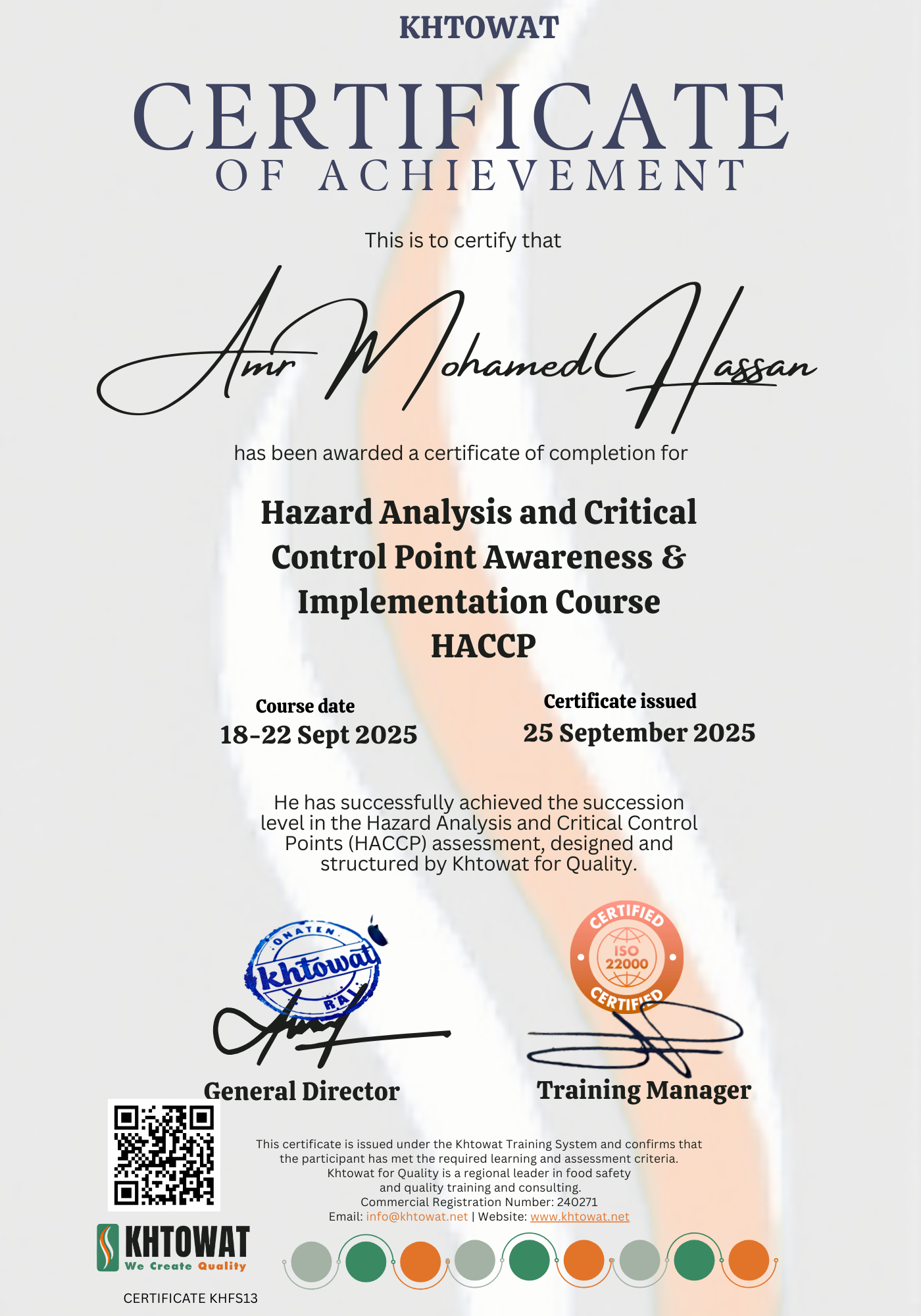 Hazzard Analysis And Critical Control Points