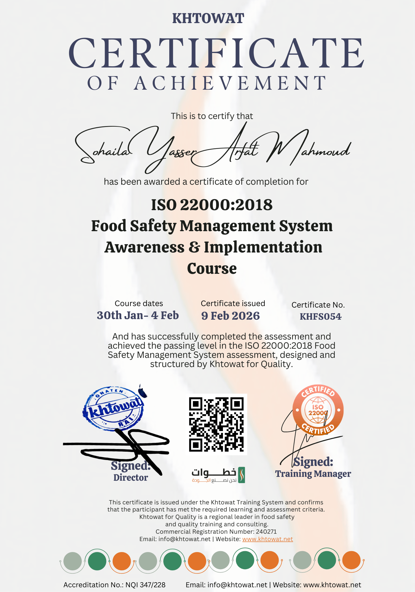 Food Safety Management system ISO 22000