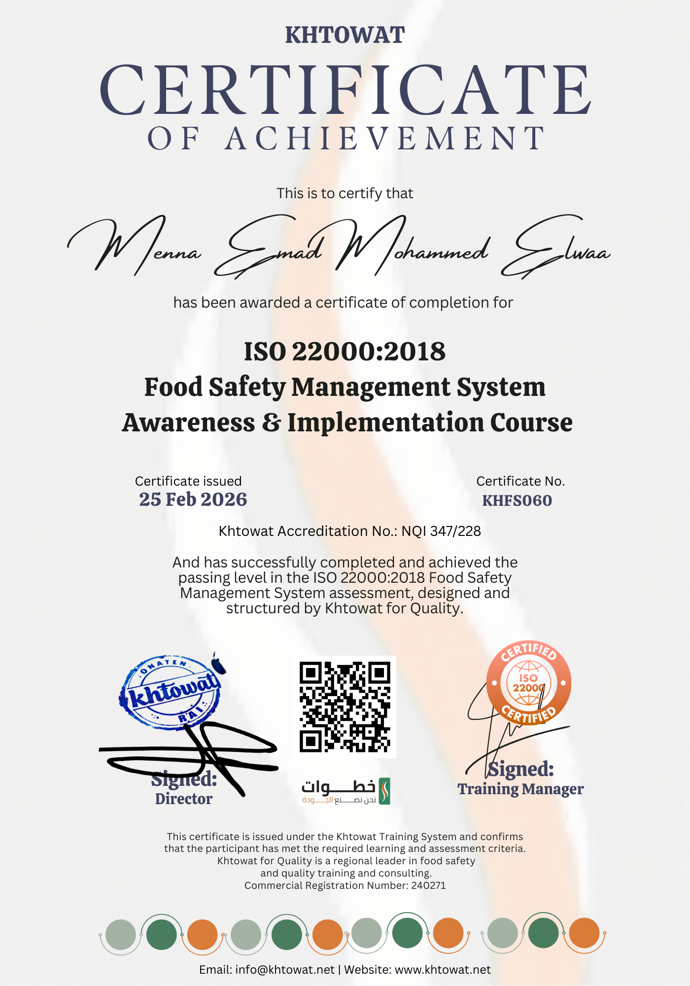 ISO 22000 Food Safety Management System