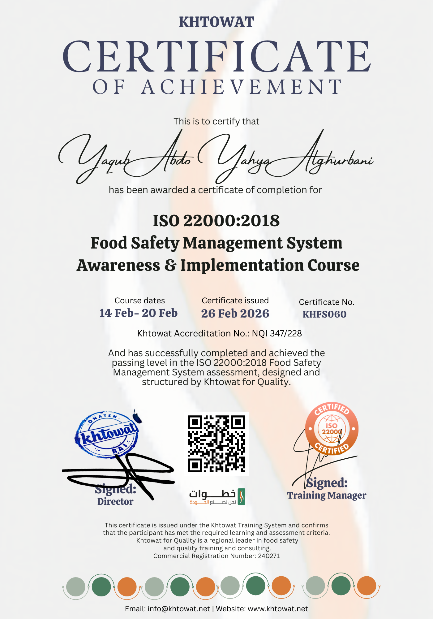 ISO 22000 Food Safety Management System