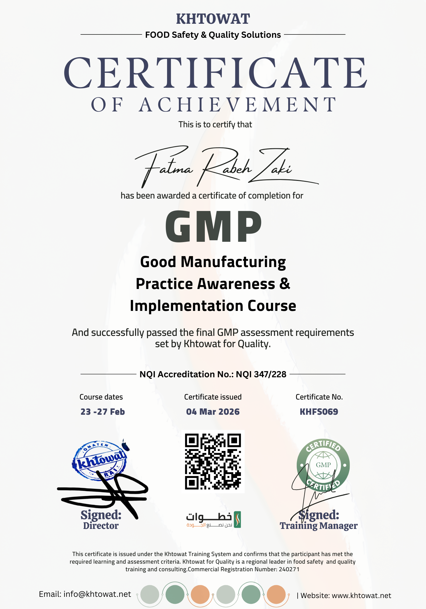 Good Manufacturing Practice