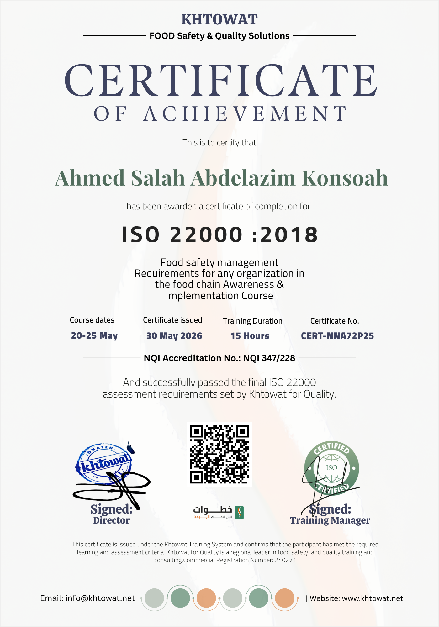 ISO 22000 Food Safety Management system