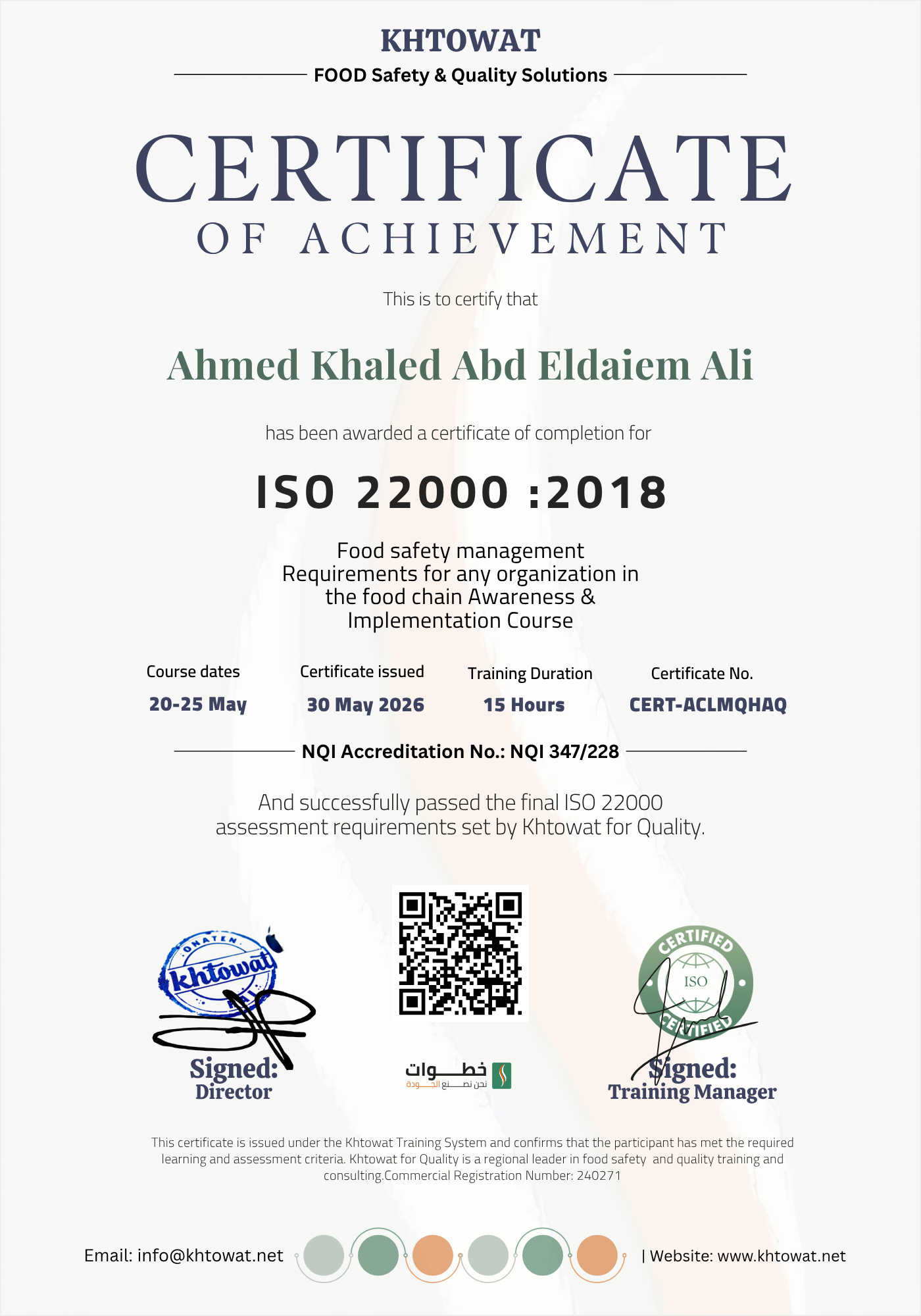 ISO 22000 Food Safety Management system