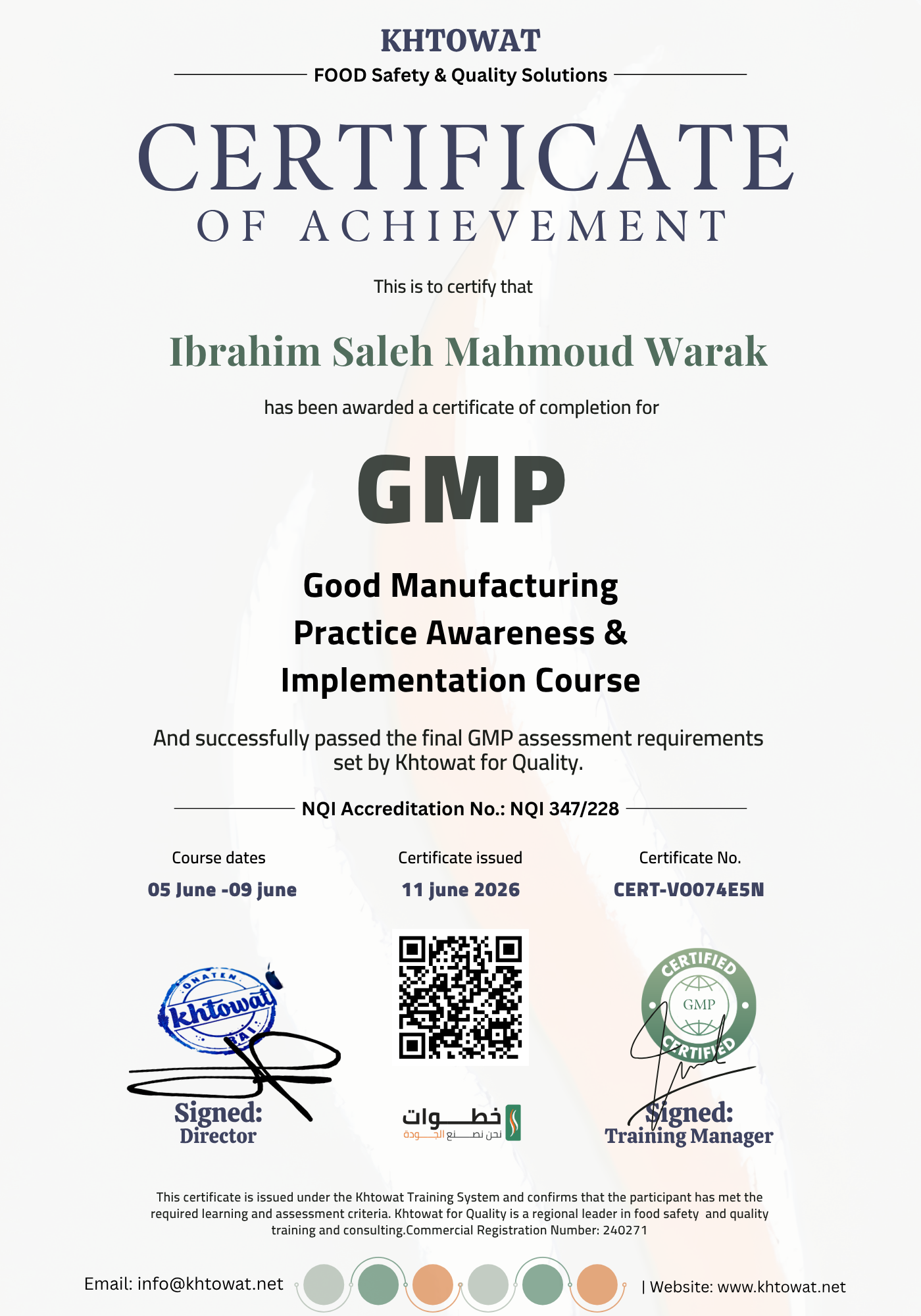 Good Manufacturing Practice