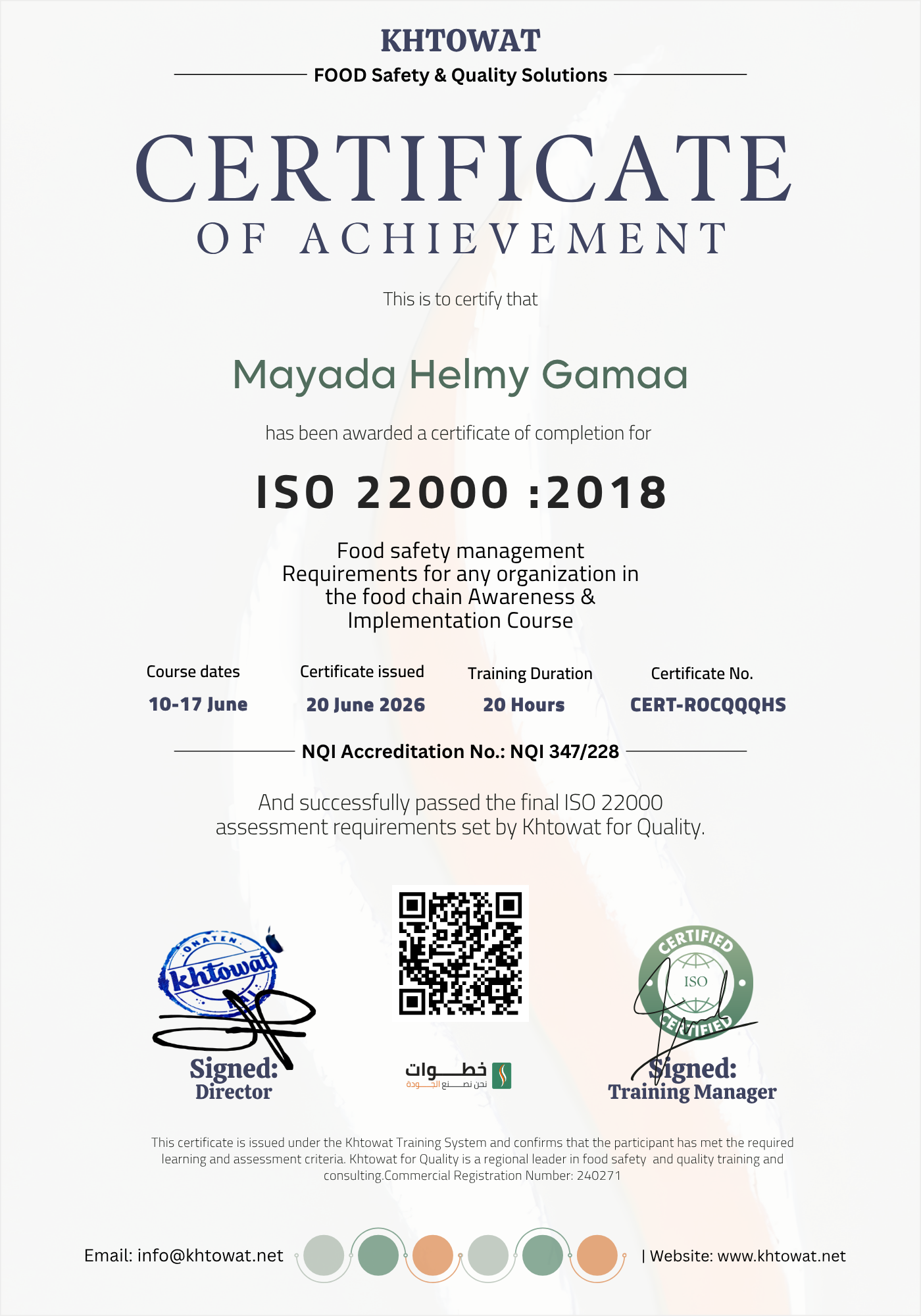 ISO 22000 Food Safety Management system