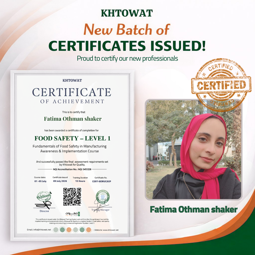 Food Safety level One in Manufacturing